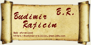Budimir Rajičin vizit kartica